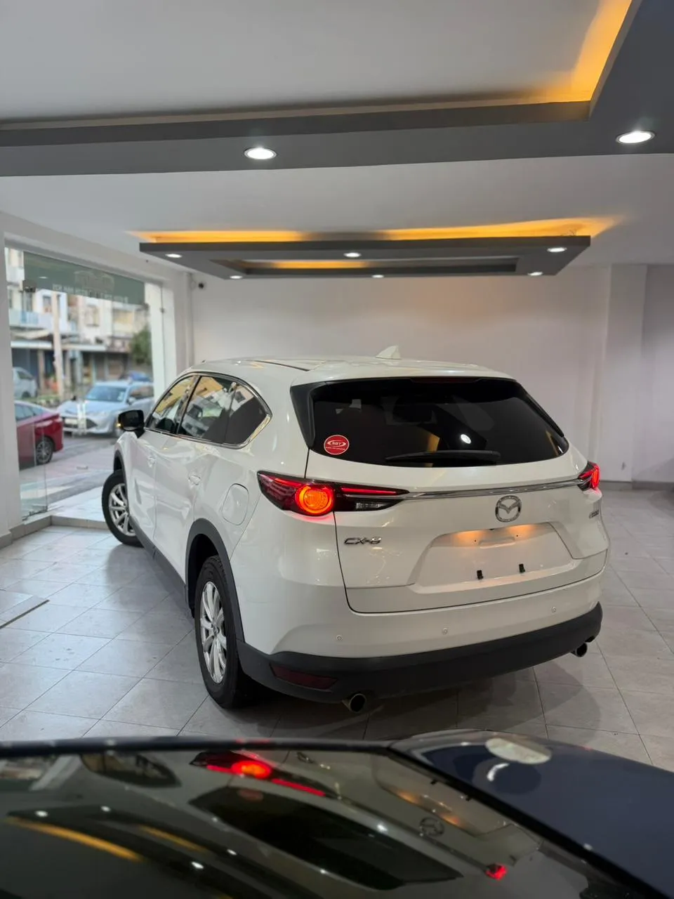 Mazda CX-8 2018 Diesel in Kenya Pearl White Color 8 Seater Xenon Lights Fog Lights Alloy Rims Alpine rear Screen 360 Cameras