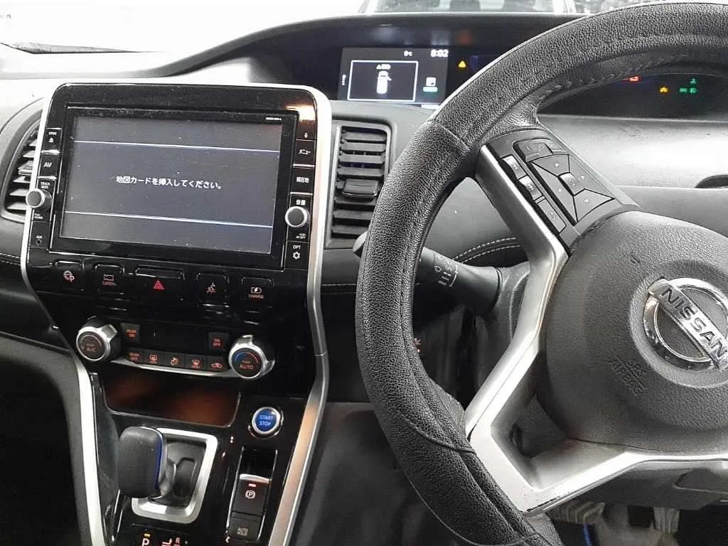 Spacious 7-seater cabin of the 2019 Nissan Serena featuring captain seats, digital dashboard, and ProPilot controls.