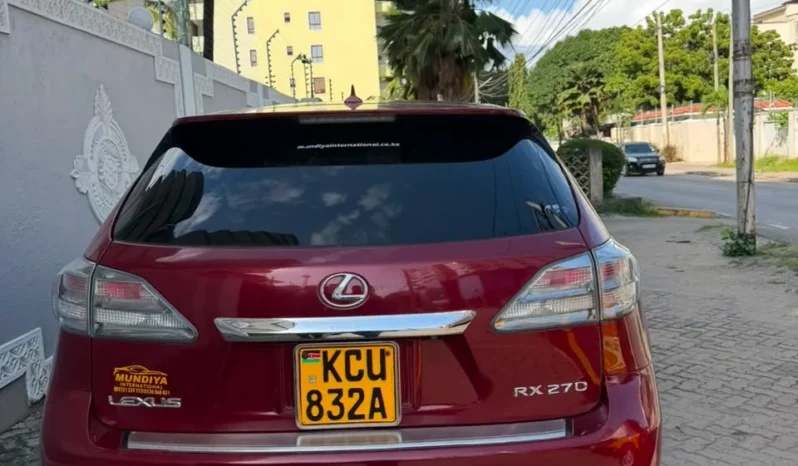 
								Lexus RX-270 2012 Locally Used KCU full									